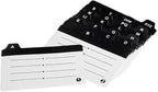 MyLifeUNIT Business Card Holder, 2.2" x 3.5" Index Card Organizer with Dividers and Index Tabs, Capacity: 500 Cards