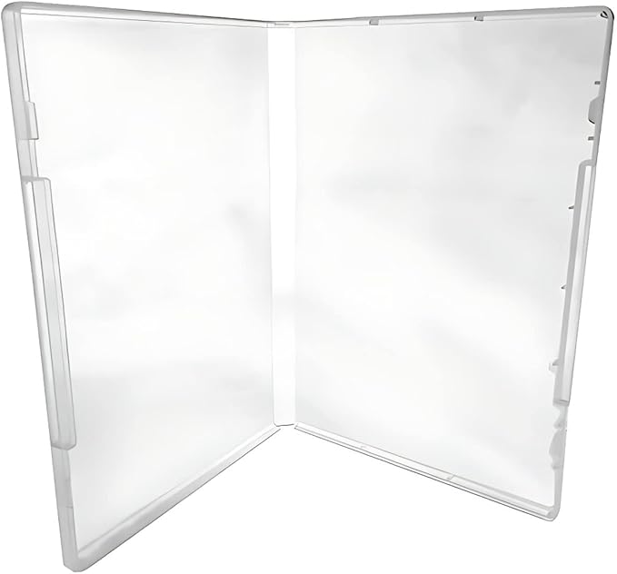 (200) CheckOutStore Plastic Storage Cases for Rubber Stamps, 1/2" (14mm) inch Spine Size (Clear)