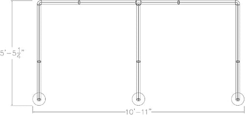 2 Person Workstation Wall Partition | Cubicle Workstations | Privacy Office Divider 2 Work Stations | U Shape Cubicle | Emerald Collection | 5x5x65 H | Silver