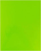 JAM PAPER Custom Printed Semi-Gloss Folders with Round Corner Pockets - Personalized Logo & Text - 10 pt C2S - Lime Green - 100/Pack