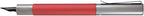 Monteverde USA Ritma Fountain Pen in Red – Extra Fine Nib, Precision JoWo Stainless Steel, Refillable Ink Cartridge/Converter – Ideal for Professionals & Artists
