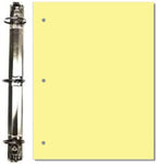 Copy And Printing Color Paper, 20 Lb. 3 Hole Punch 500 Sheets Per Ream. (Canary)