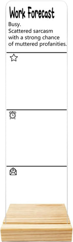 Monitor Memo Board Computer Monitor Memo Board Sarcasm Decor Acrylic for Computer Monitors with Removable Design Office Desk Accessories 12.6X 3.15 x 0.2 inches