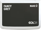 COLOP Make Series, Ink Stamp Pads, with Non-Toxic Premium Ink, Water-Based Acid-Free (Fancy Grey, Make 2-2-3/4" x 4-1/4")