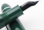 JINHAO X159 Fountain Pen (F Nib 0.5mm, Dark Green with Silvery Clip)