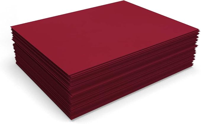 LUXPaper 8.5" x 11" Paper | Letter Size | Garnet Red | 80lb. Text | 500 Qty