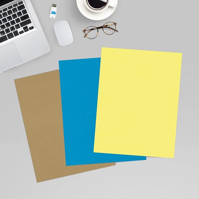 LUXPaper 8.5" x 11" Paper | Letter Size | Pastel Canary Yellow | 60lb. Text | 500 Qty