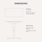 FLEXISPOT EN1 One-Piece Standing Desk with 1-Inch Thick Seamless Desktop, 55"x28" Electric Height Adjustable Desk for Home Office, Multi-Monitor Setups & Easy Assembly, Rustic Brown