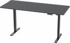 VIVO Electric 71 x 30 in Standing Desk with Full-Size RGB Mouse Pad, Memory Height Adjustment, 1B Series, Holds 220 lbs, Black Top Black Frame, DESK-KIT-1B7BP