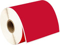 HOUSELABELS 4" x 6" Red Shipping Labels on 1" Core Compatible with Zebra and Rollo Printers, 30 Rolls / 250 Labels per Roll