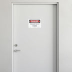 Custom OSHA Style Danger Sign 7" x 10" Adhesive Vinyl Sign, Customizable "Your Text Here", by AccuformNMC Made in USA