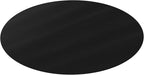 DESKU - Circle Gaming Chair Mat, Computer and Office Chair Mat for Hard Floors, Black, 46 Inches, Made in The USA