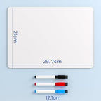 Nicpro 9 x 12 inches Lapboard Small Dry Erase Lap Board Double Sided with 3 Water-Based Pens Learning Mini Whiteboard Portable for Kid Student and Classroom Use