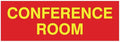 Signs ByLITA Basic Conference Room Sign (Red/Yellow) - Small