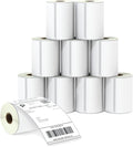 BETCKEY - Compatible DYMO 1744907 (4" x 6") Shipping Labels, Perforated, Compatible with DYMO Labelwriter 4XL Rollo & Zebra, NOT Fit 5XL [10 Rolls/2200 Labels]