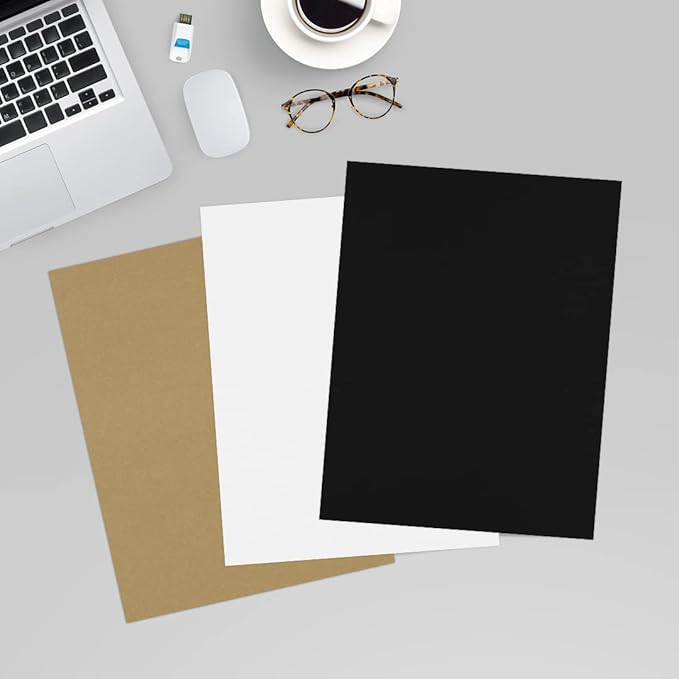 LUXPaper 8.5" x 11" Paper | Letter Size | Midnight Black | 28lb. (80lb. Text) | 1,000 Qty
