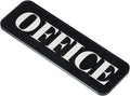 PATIKIL Office Sign, Acrylic 6"x2" Self Adhesive Door Sign Sticker Waterproof Decor Label for Office Home Business, Black