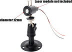 Laser Positioning Bracket Mount 2Pack, Black Aluminum Oxide, 360 Adjustable, 12mm, Wall Mount