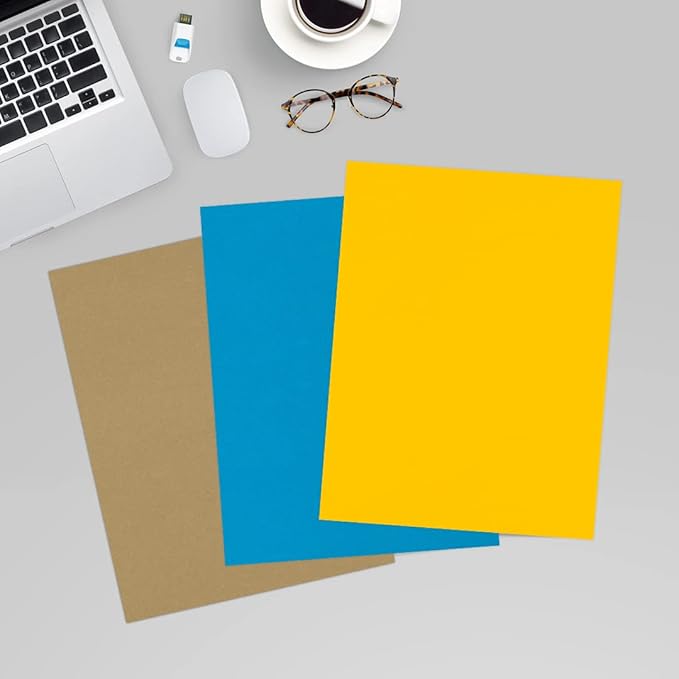 LUXPaper 8.5" x 11" Paper | Letter Size | Sunflower Yellow | 80lb. Text | 50 Qty