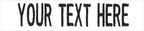 Custom Uniform Name Tapes Solid Colors. White Fabric, 4 Inch Hook Fastener (Uniform Ready Fastener)
