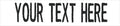Custom Uniform Name Tapes Solid Colors. Made in The U.S.A. Ships Under 24 Hours. White Fabric, 3.5 Inch Sew on
