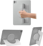 Nillkin Adhesive Tablet Stand, 0.14 inch Invisible Slim iPad Holder, Stepless Adjustable Stand, Built-in Back Magnets, Compatible with Tablets Up to 10.4-13.2 inch, Grey