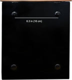 NACH Mailboxes for Outside Wall Mount, 12 x 4.5 x 10 inch, Black Mailbox for Door, Waterproof Mailbox Wall Mount - The Dominion Mailbox