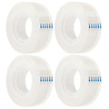 OWLKELA 4 Rolls Transparent Tape Refills, Clear Tape, All-Purpose Transparent Glossy Tape for Office, Home, School