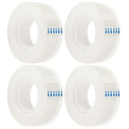 OWLKELA 4 Rolls Transparent Tape Refills, Clear Tape, All-Purpose Transparent Glossy Tape for Office, Home, School