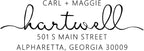 PrettySweetParty Self Inking Return Address Stamp - Custom 4 Line Personalized Address Stamp for Envelopes, Wedding Invitations, Business, Mailing Labels (Hartwell)