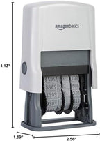 Amazon Basics Self-Inking Date Stamp, Rectangular, 2.56" x 1.69" x 4.13"