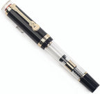 JINHAO 1935 Fountain Pen TIANDAO Series #8 Nib Ink Pen with Guitar-Shaped Clip and Ink Converter (F Nib 0.5mm, Black)