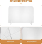 Generic 5Pcs Acrylic Writing Boards 20X30Cm Desktop Message Whiteboards for Office and Student Note Taking, Reusable Memo Boards for Meetings and Study
