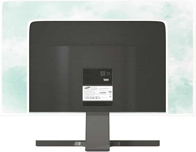 Baocicco Abstract Watercolor Waterproof TV Display Screen Cover 80 Inch Cyan Marble Dip Dyeing Dust Proof TV Covers for Television Screen Anti-Static Dustproof Protective，Mint Green