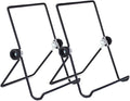 MOACC Tablet Stand, Portable Foldable Tablets Multi-Angle Non-Slip Adjustable Metal Holder Cradle Fit for 9-12.9 inch Tablet PC, Pad (2 Pack)