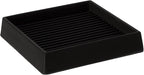 4X4 Rubber Caster Cups, Non Slip Furniture Pads, Anti-Slip Gripper, Anti Skid Furniture Feet, Anti Slide Floor Protector for Bed Couch Stoppers (8 Pack, Black)