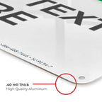 Custom Safety First Sign, OSHA Sign, 10x7 Inches, Rust Free .040 Aluminum, Fade Resistant, Indoor/Outdoor Use, Made in USA