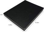 Lineco Museum Archival Storage Box, 11.75x15.25x1.5 in. Drop Front Design. Acid-Free with Metal Edge. Organize Photos, Pictures, Prints, Documents, Crafts, DIY. Black, 2 Pack