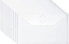 5.9 x 9.9 inch Large Stamp & Die Storage Pockets Resealable Clear Plastic Seal Bags Storage Case for Cutting Dies Stencil Album Stamp Crafts for DIY Scrapbooking Paper Card Craft Cutting Die