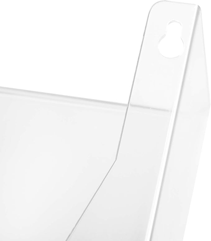Amazon Basics Expandable Plastic Wall Pockets, File Organizer, Stackable, Letter Size, 1-Pocket, Clear