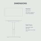 FLEXISPOT EN1 One-Piece Standing Desk with 1-Inch Thick Seamless Desktop, 60"x24" Electric Height Adjustable Desk for Home Office, Multi-Monitor Setups & Easy Assembly, Black