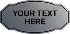 Custom Victorian Wall or Door Sign – Personalized Plastic Sign with Your Text – Easy to Install with Strong Double-Sided Tape – Indoor/Outdoor Use – Made in the USA