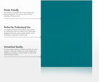 LUXPaper 8.5" x 11" Cardstock | Letter Size | Teal | 100lb. Cover (183lb. Text) | 50 Qty