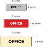Signs ByLITA Standard Office Sign - Professional Business Signage - Easy to Install (Blue) - Large 1 Pack