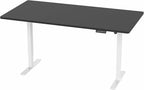 VIVO Electric 71 x 36 in Standing Desk, Memory Height Adjustment, 1B Series, Holds 220 lbs, Black Top White Frame, DESK-KIT-1W7B-36