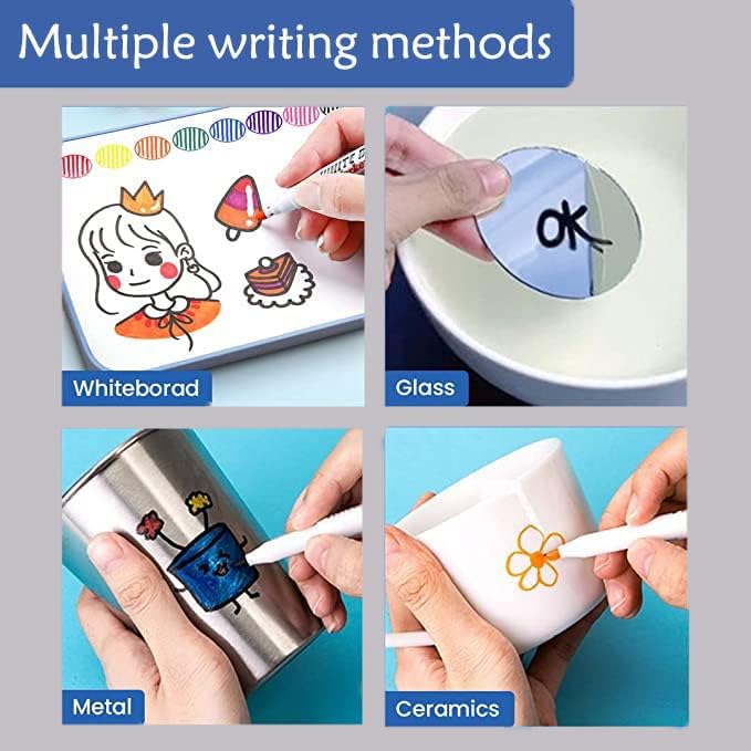 IRWPITW Magical Water Painting Pens for Kids, 12 Colors Magic Drawing Pen Bundle, Kiddies Create Magic Pen Floating Ink Drawings Set with Spoons and Towel, Tattoo Water Marker Gifts for Boys and Girls