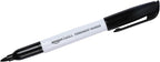 Amazon Basics Fine Tip Point Permanent Markers for Office, School, and Home Use, Black, 4 Pack