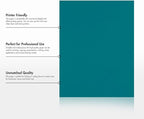 LUXPaper 8.5" x 11" Paper | Letter Size | Teal | 80lb. Text | 50 Qty