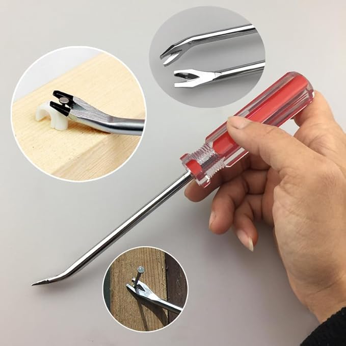 PUWANY 3pcs Upholstery Staple Remover Tool Includes Nail Puller Staples Puller and tack Remover,Nail Remove Tool for Removing Staples from Carpets Wooden Products Walls Boxes