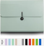 Expanding File Folder File Organizer with 13 Pockets File Organizer Accordion Filing Folder Expandable File Folder for Documents Aesthetic Paper Organizer Folder for Work, School, Office, Macaron